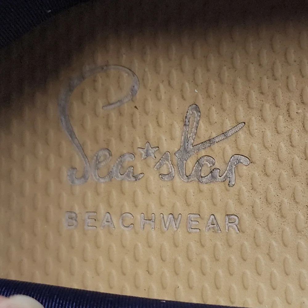 Sea Star Beachwear Espadrille 9 Men Mariner Navy Water Slip On Boat Shoe Beach